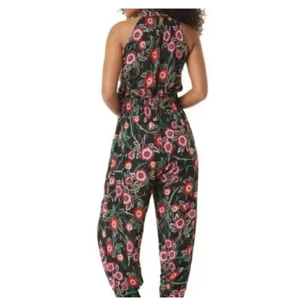 MISA Los Angeles Shania Jumpsuit Women's Medium Pockets Boho Floral Sleeveless - Picture 2 of 15